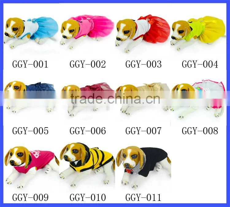 2015 Hot Sale Female Dresses Pet Apparel & Accessories China Cheap Wholesale Dog Clothes