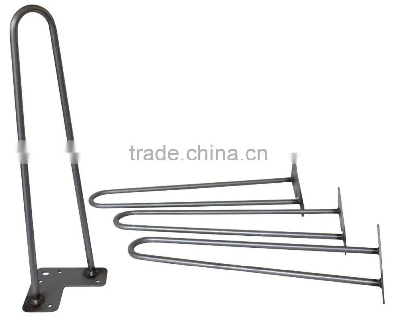 Chrome table hairpin leg 16 inch