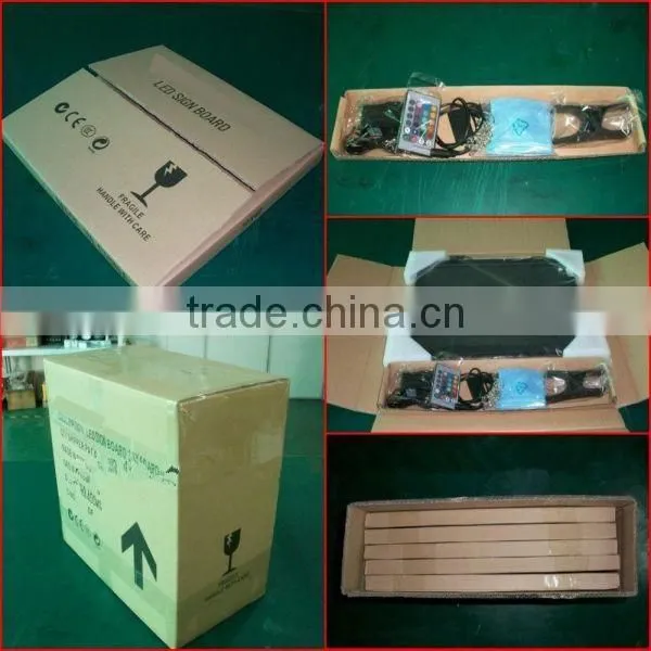 High quality electronic products led writing board led fluorescence writing board with neon color changing