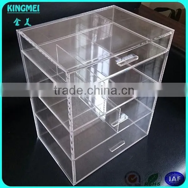 Custom clear make up organizer transparent packing and acrylic box