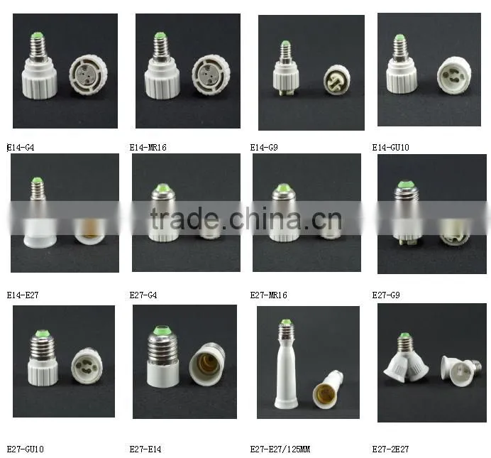 E27 E40 ceramic porcelain bulb lamp holder & lamp holder adapter