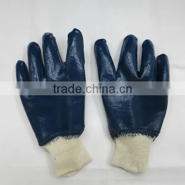 High Quality Blue Nitrile Gloves Nitrile Coated Gloves