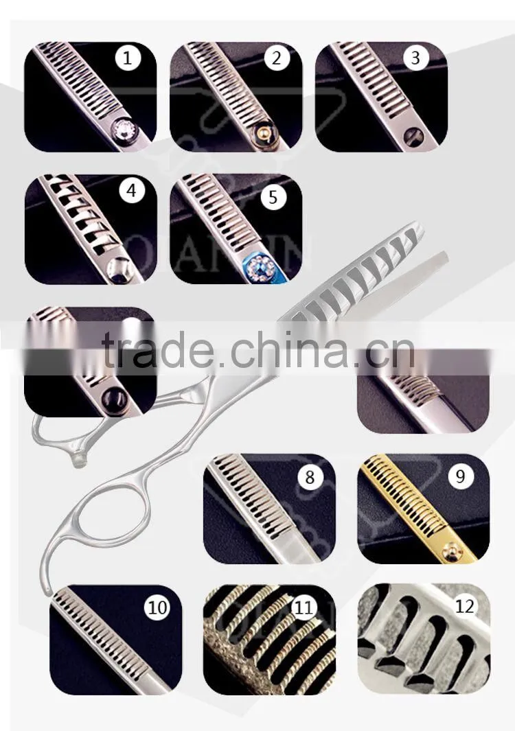 baber scissors with high quality hair thinning scissor with nine teeth