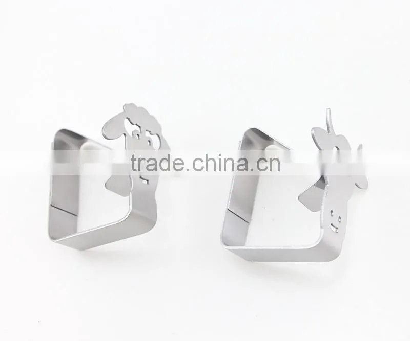 Hot Selling High Quality Stainless Steel Fancy Design Tablecloth Clips