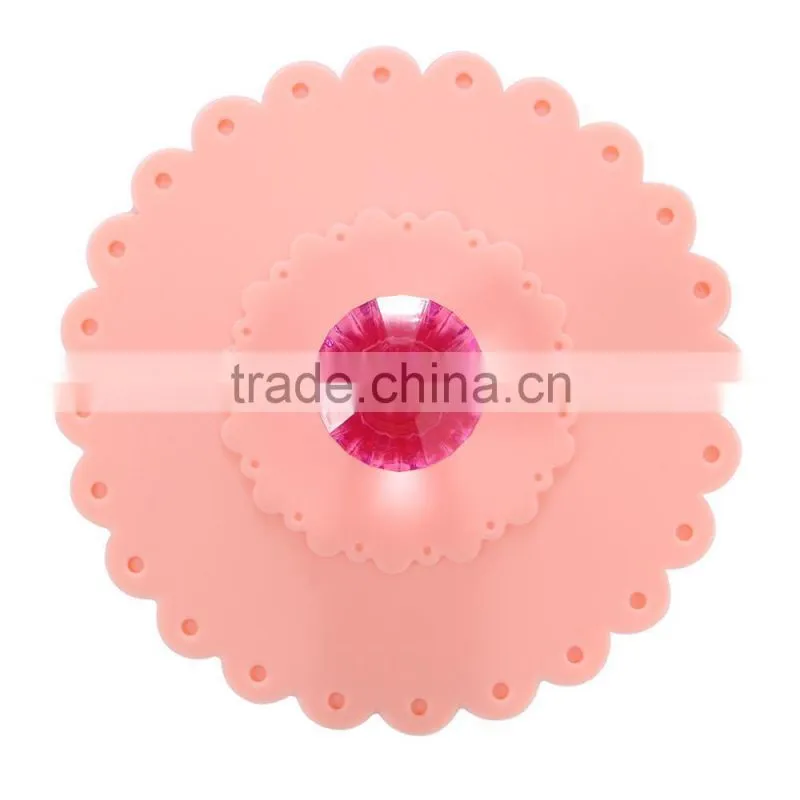 Creative Silicone Cover With Diamond Silicone Coffee Mug Cup Cover In Stock