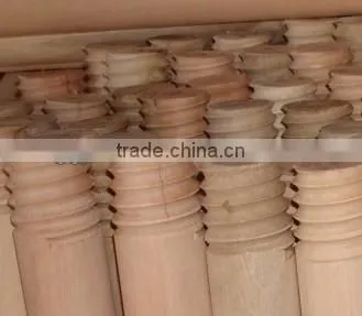 Mexico screw natural wooden broom stick