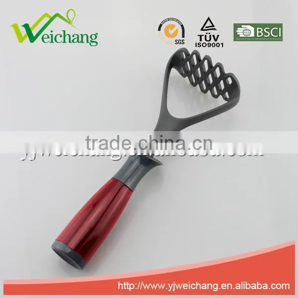 WCA511 Premium Nylon utensils POTATO MASHER Cooking Utensil Gadgets Set with Storage Stand (Multi-color)