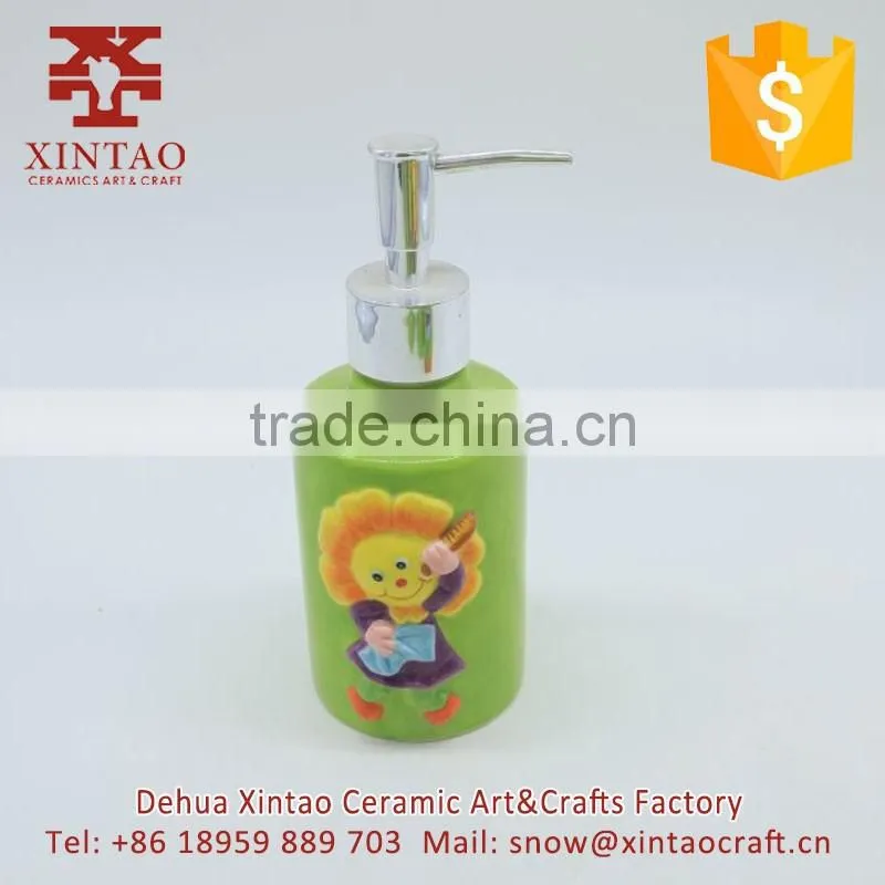 Factory made sunflower embossed design ceramic Incense burner