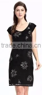 Domin fashion latest sequin woman whole short dress