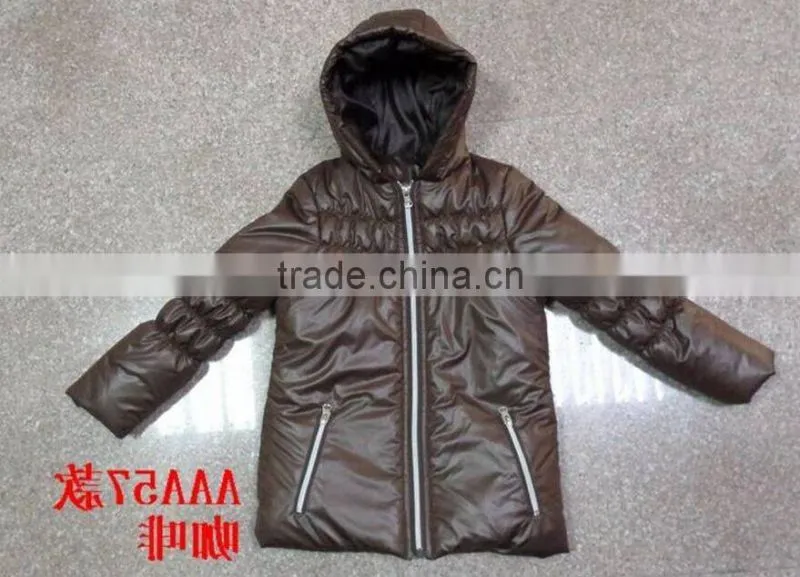 kid coats children clothing padded jacket with hood padding wholesale girl's jackets