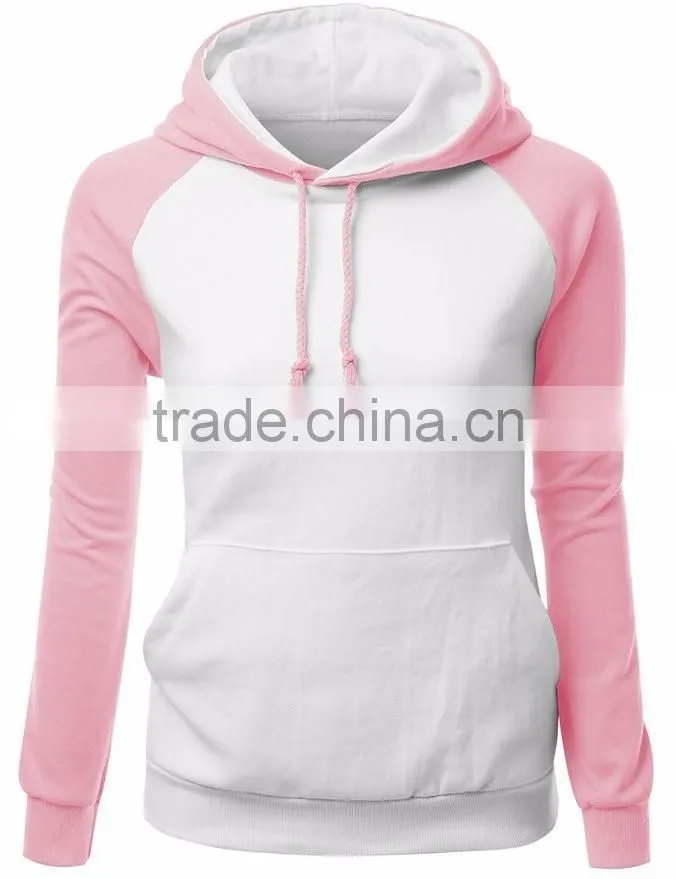 OEM service China supreme quality blank pullover hoodie for women girl sweater