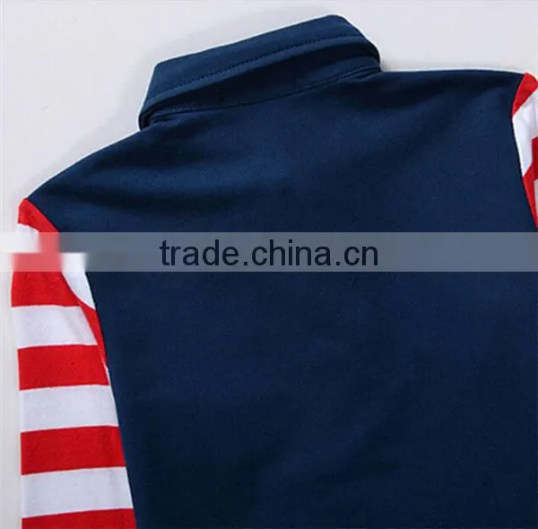Long sleeve baby boy polo shirt with pocket