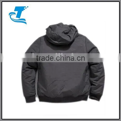 Boys Hooded Padded Jacket with Thumbhole Cuffed Sleeves