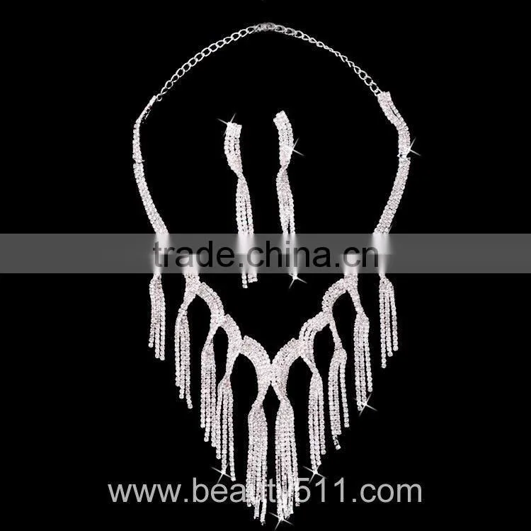 Astergarden Real Photos Wedding Evening Necklace ASJ020
