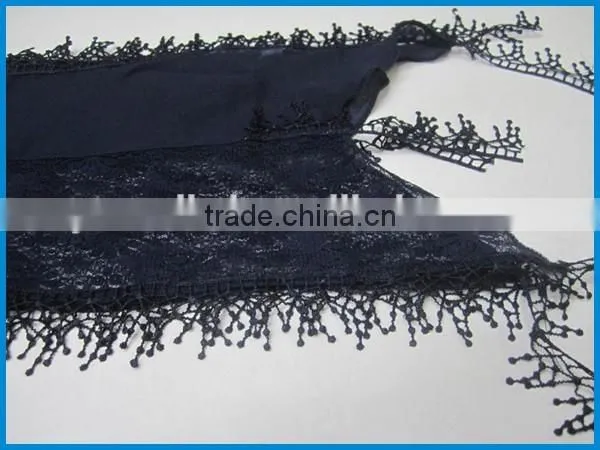 High quality women's beautiful lace fashion scarf exporter