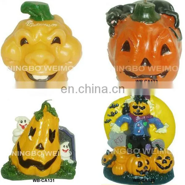 halloween skull candle