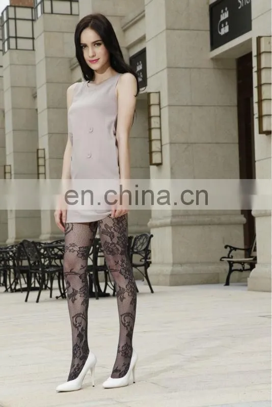 Ladies fashion fishnet flower floral sheer sparking sexy tights