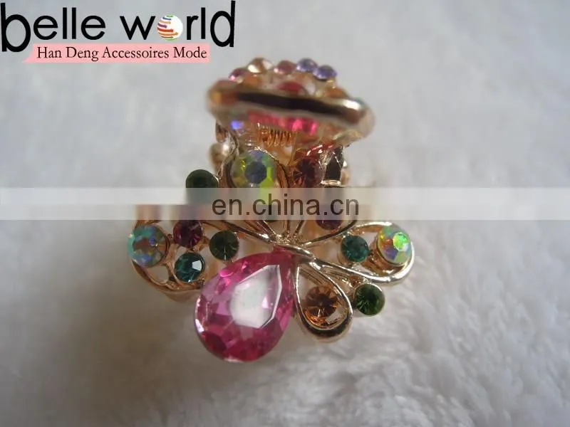 High Quality Mini Jewel Rhinestone Hair Claw Clip