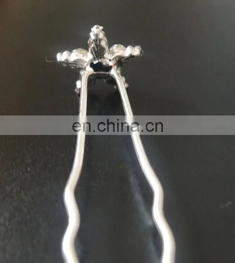 crystal women bun wedding decorative hairpin hair pin sticks