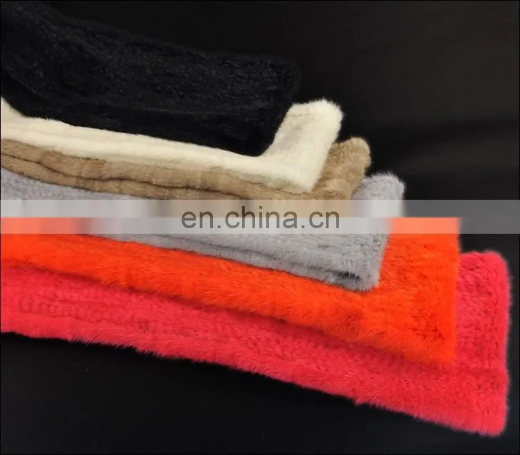 Cheap mink fur scarf factory made promotional china scarf