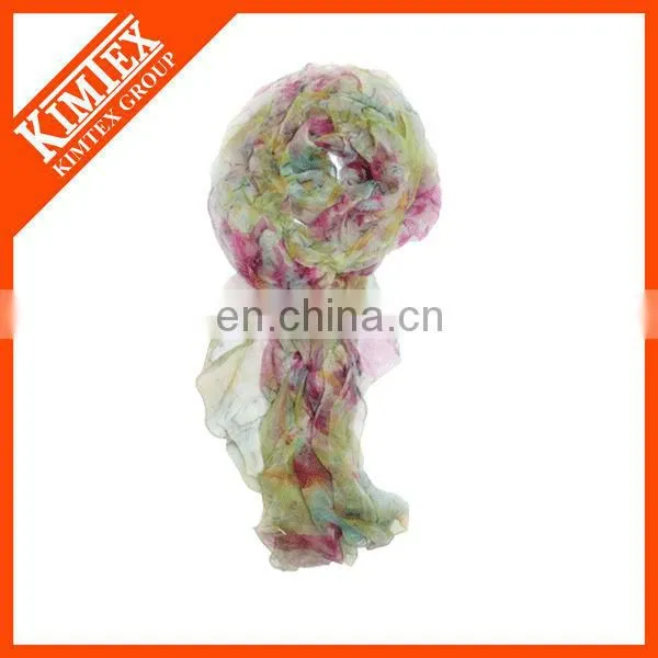 Digital print fashion twill silk scarf