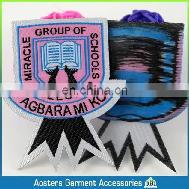 private custom label clothing woven badges