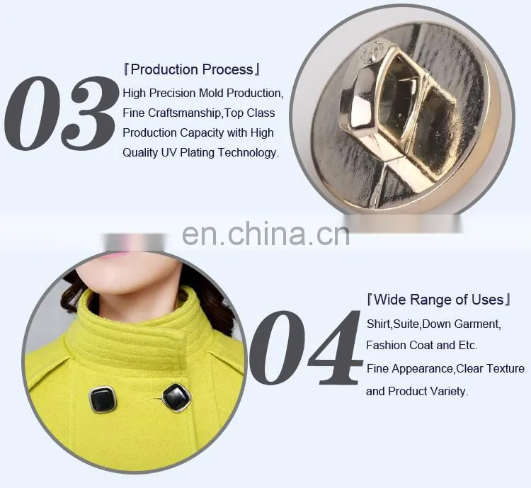 UV Plating Resin Button with Rhinestone BA60086