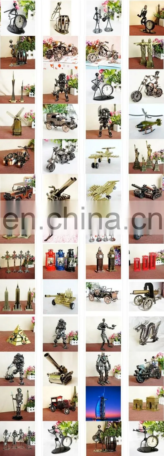 Custom warrior metal crafts armor samurai knight figures soldier metal art warrior corporate anniversary gifts