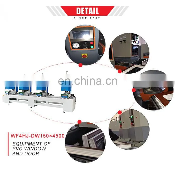 upvc making vinyl window welding machine for the seamless welding