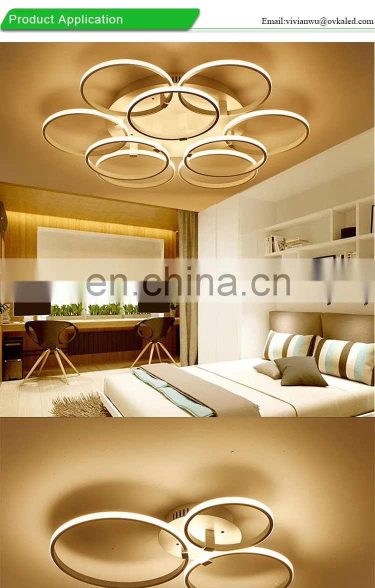 High Quality Warm Romantic Modern Minimalist Home Decor Lighting Round LED Ceiling Lamp Bedroom Light