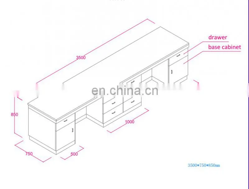 2018 Factory Direct Manufacturing school laboratory furniture chemical lab bench table