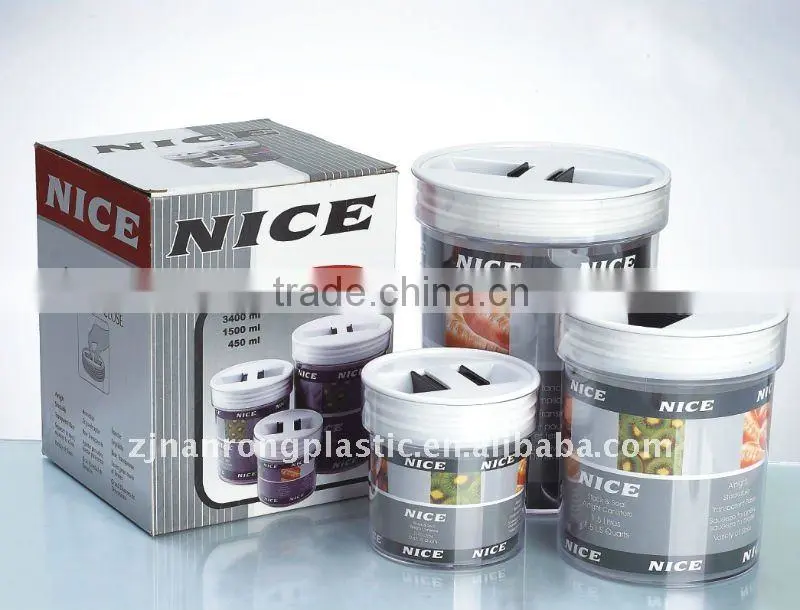 plastic kitchenware /airtight canister set