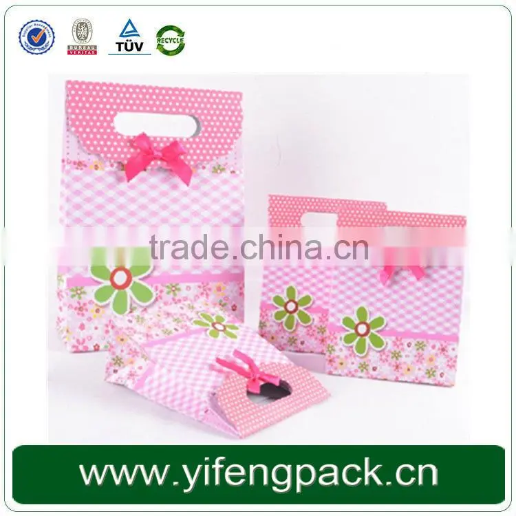 custom popular wedding decorative colorful paper gift bag