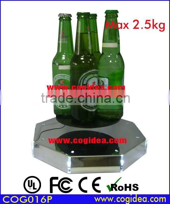 2.5kg max. weigt floating display with Leds for illumination