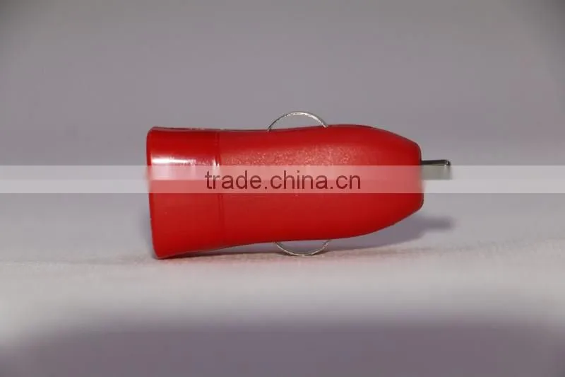 Pocket-size interface USB car charger 12V 24V auto charger new tiny design car charger