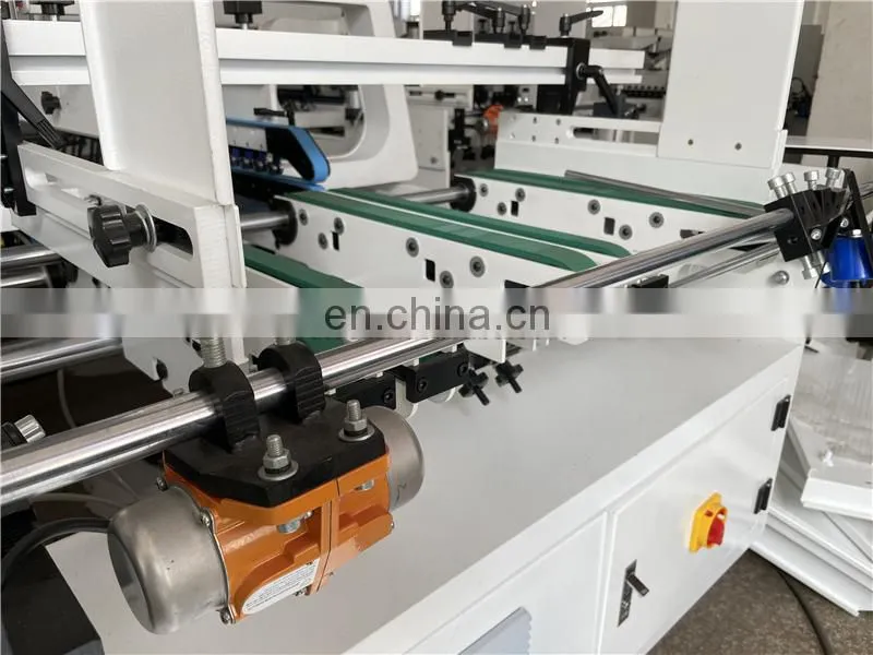 GDFG900 high speed carton paperboard silk stocking candy box folding gluing machine, Automatic Crash Lock Bottom Folder Gluer