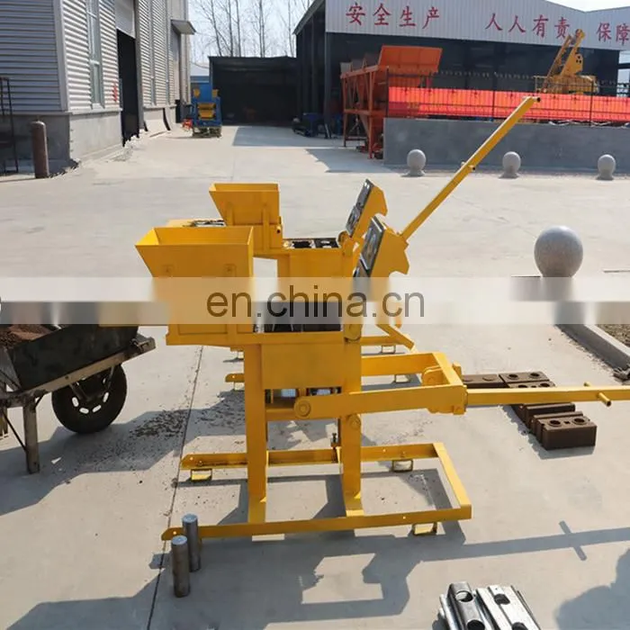 manual clay hydraulic press form concrete brick making machine/cement brick machine