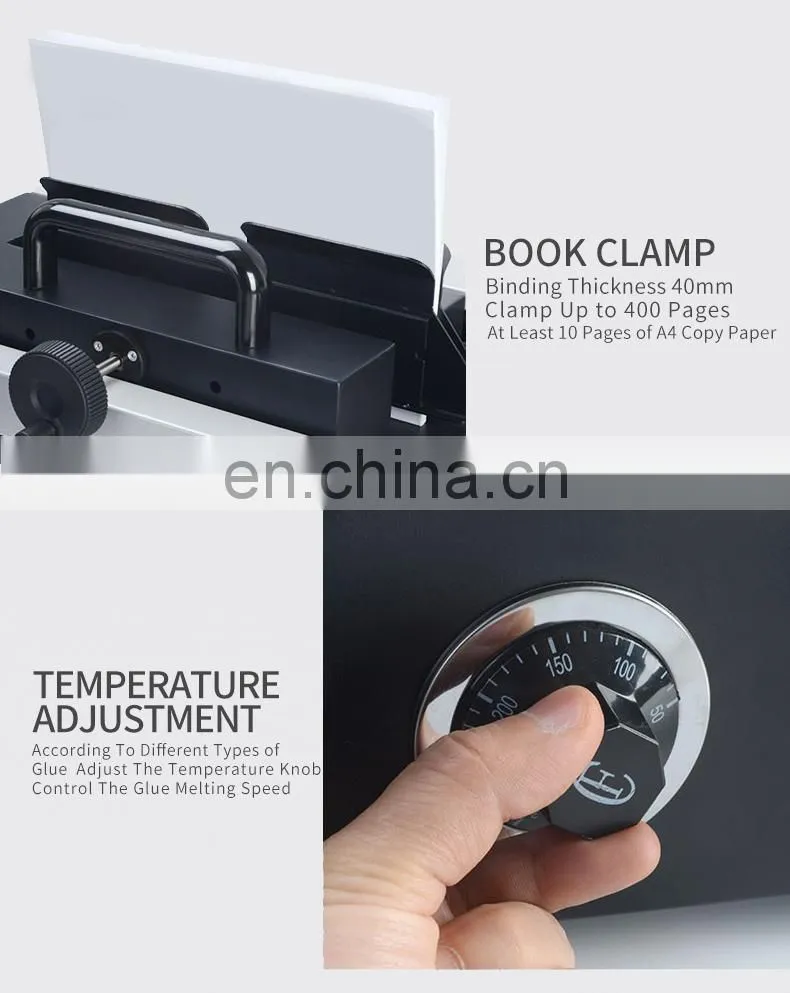 SBM-50D A4 high quality glue binding machine binder with Hot melt colloidal particles