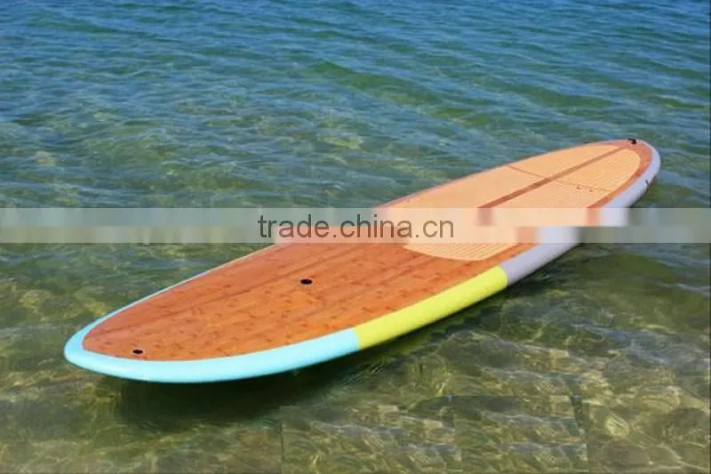 Epoxy surfboard eps foam fiberglass bamboo fiber board