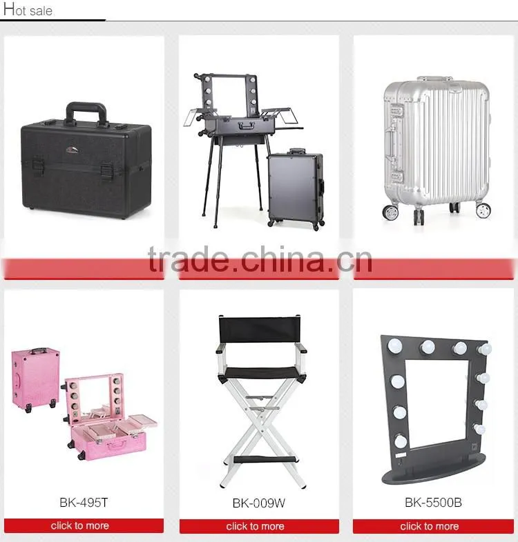Factory price customized size waterproof aluminum luggage case pilot case for travelling