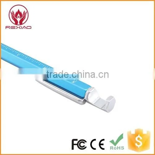 8 in 1 Multifunction Tool Pen with Ruler, Bottle Opener, Phone Stand, Ballpoint Pen, Stylus and 2 Screw Driver