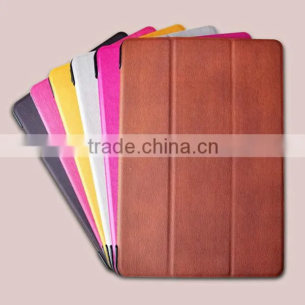 Leather flip table case with stand for iPad Air