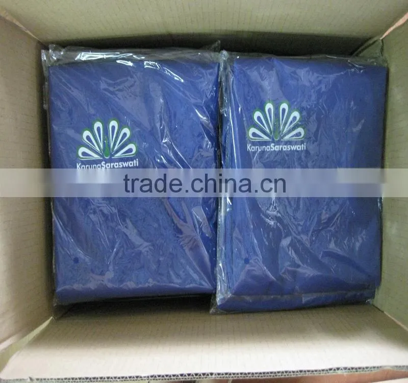hooded polyester pvc long raincoat custom printed rain ponchos