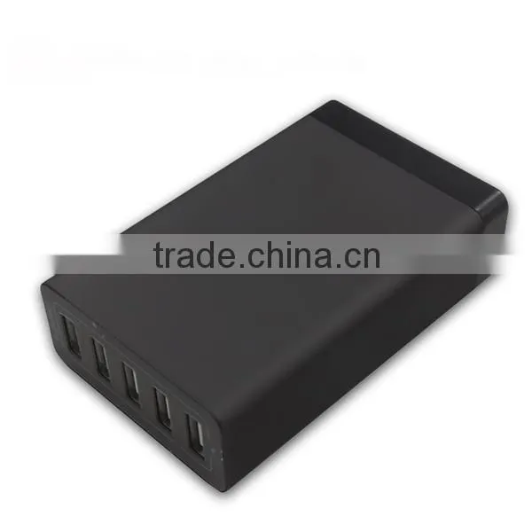 High quality 5 usb ports intelligent quick charger, usb smart charger, smart quick charger