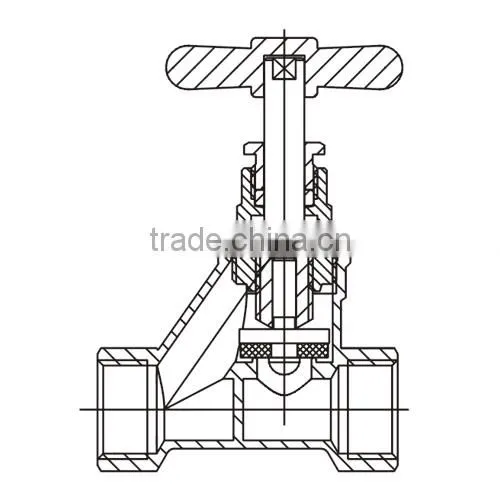 HR4030 manufacture brass water stop bibcock stop valve