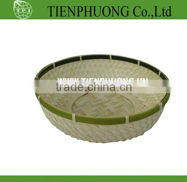 Bamboo bicycle basket