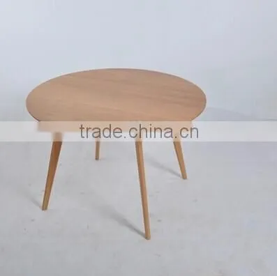 DT-4046-1 Classic eco-friendly solid wooden round dining table dining room furniture