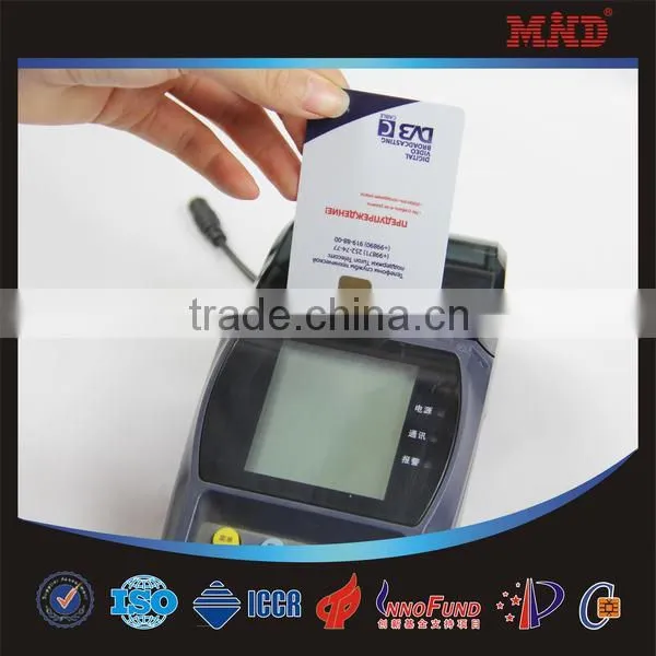 MDC850 plastic contact IC card/ SLE4442 with magnetic stripe