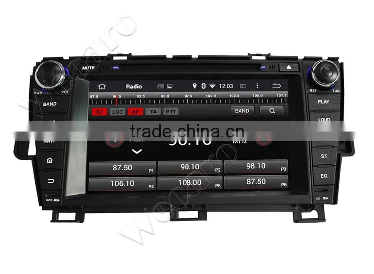 Wecaro WC-TP8004L Android 4.4.4 car stereo double din touch screen car dvd for toyota prius radio gps bluetooth 2009-2013
