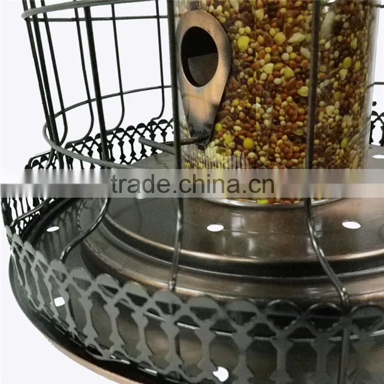stainless cast iron steel bird feeder birdbath